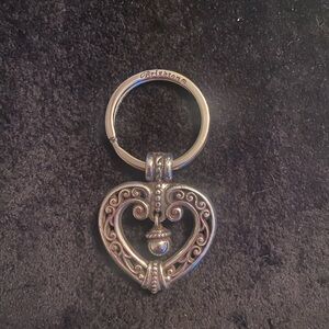 BRIGHTON Silver Heart Keychain